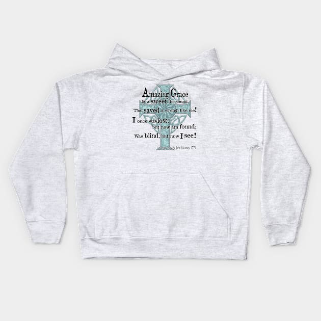 Amazing Grace 2 Kids Hoodie by The Knotty Works